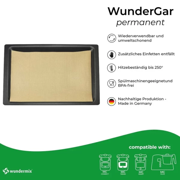 Bakfolie Oven Permanent WunderGar® 40 x 32 cm (Wundermix) - Afbeelding 3