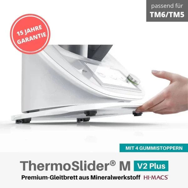 glijplank-alpinewhite KitchenSlider® M voor Thermomix® TM6, TM5 (Wundermix) - Afbeelding 5
