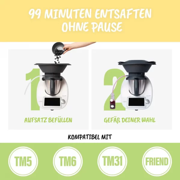 Stoomsapper MixFino® Varoma® Thermomix® TM6, TM5, TM31 en TM Friend (Wundermix) - Afbeelding 2
