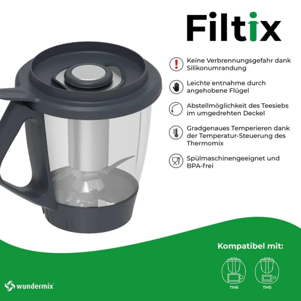 Theefilter Theezeefje voor Thermomix® (Mixcover) - Afbeelding 4