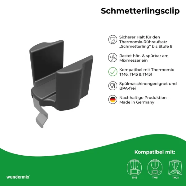 Vlinderclip voor Thermomix® TM6, TM5, TM31 (Wundermix) - Afbeelding 3