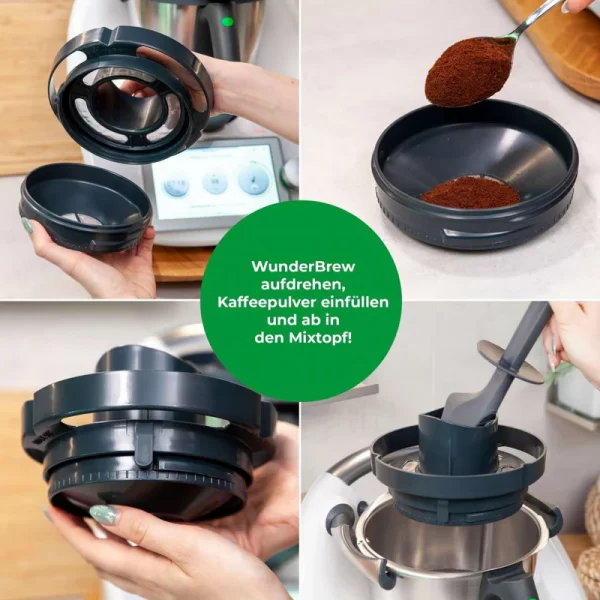Koffiefilterinzet WunderBrew® voor Thermomix® TM6, TM5 (Wundermix) - Afbeelding 4