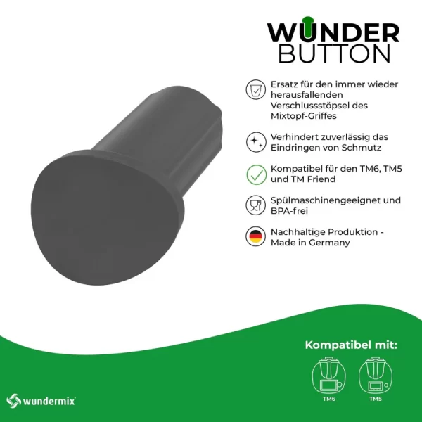 WunderButton® | Afsluitplug voor mengbekergreep | TM6, TM5 en TM Vriend (Wundermix) - Afbeelding 4