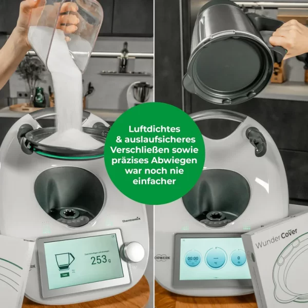 Vershouddeksel met weegfunctie WunderCover® voor Thermomix TM6, TM5 (Wundermix) - Afbeelding 4