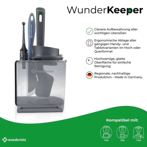 Accessoirehouder WunderKeeper® voor Thermomix®TM6, TM5, TM31 (Wundermix) - Afbeelding 2