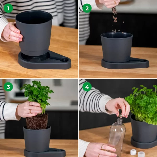 Herbimizer® | Kruidenpot met automatisch irrigatiesysteem - Afbeelding 2