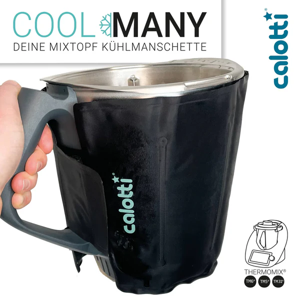 Calotti Cool Many | koeler voor mengkom voor Thermomix TM6, TM5, TM31 - Zwart